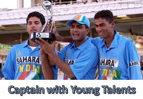 Captain with young talent