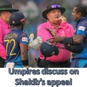 Umpires dicussion on shakib Appeal