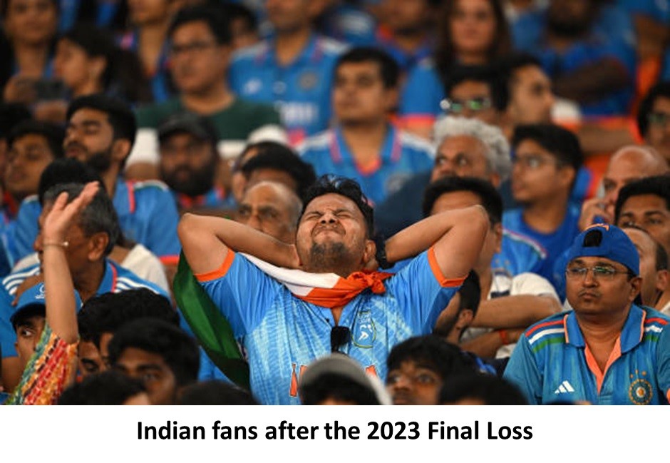 indian fans after the 2023 final loss
