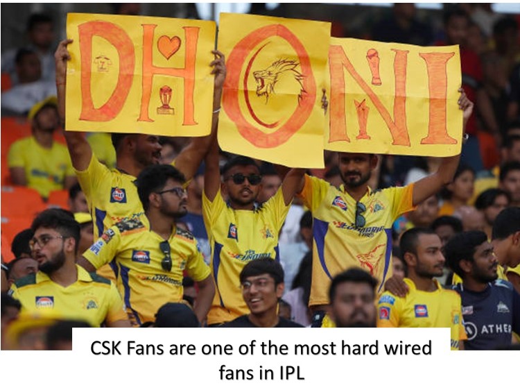 CSK Fans are one of the most hard wired fans in ipl