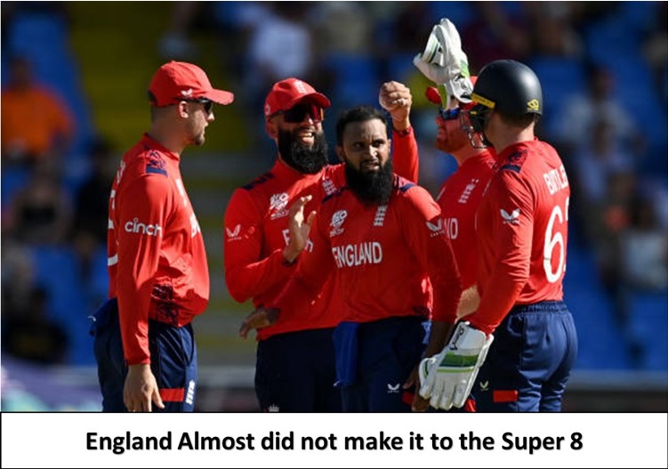 England almost did not make it to super 8