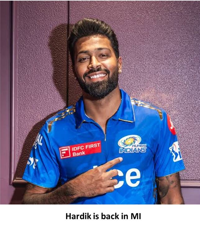 Hardik is back in MI