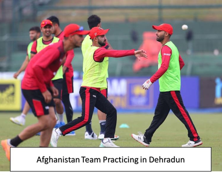 afghanistan team practicing in dehradun