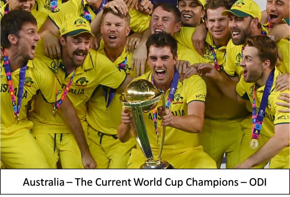 Australian the current world cup champions-ODI