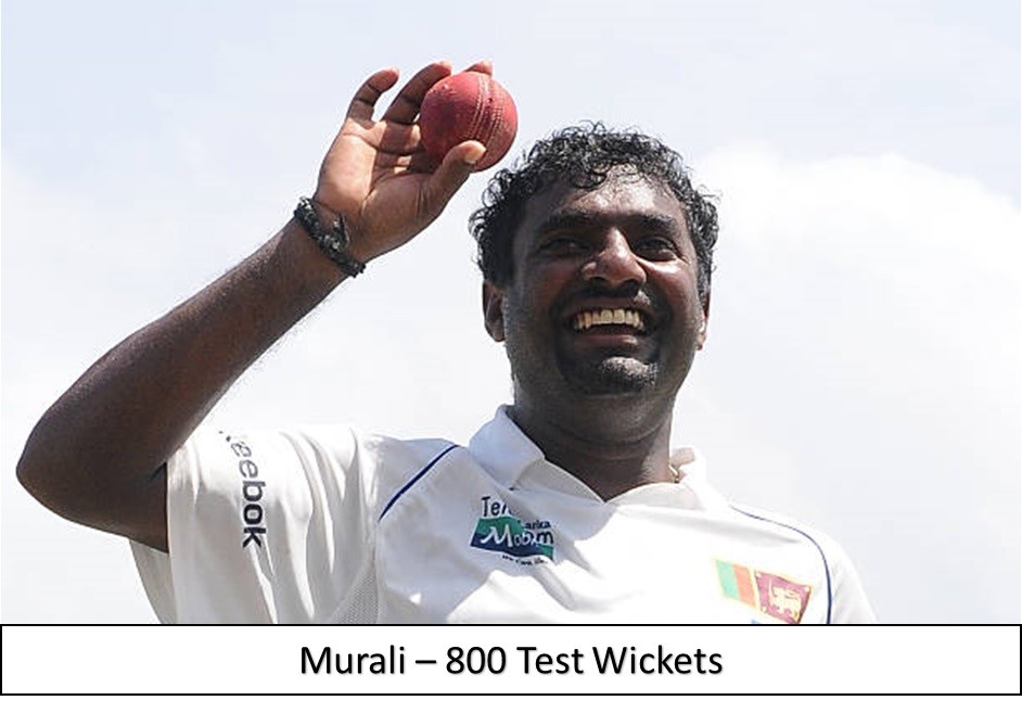 Murali 800 test wickets