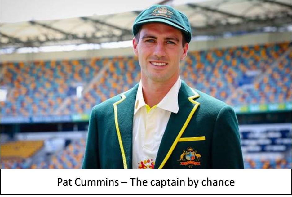 Pat Cummins the captain by chance