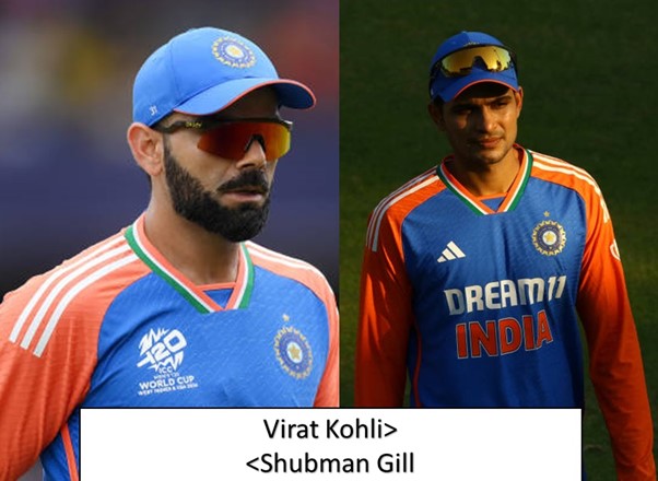 Virat Kohli>
<Shubman Gill