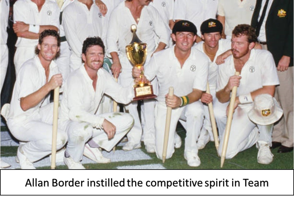 allan border instilled the competitve spirit in team