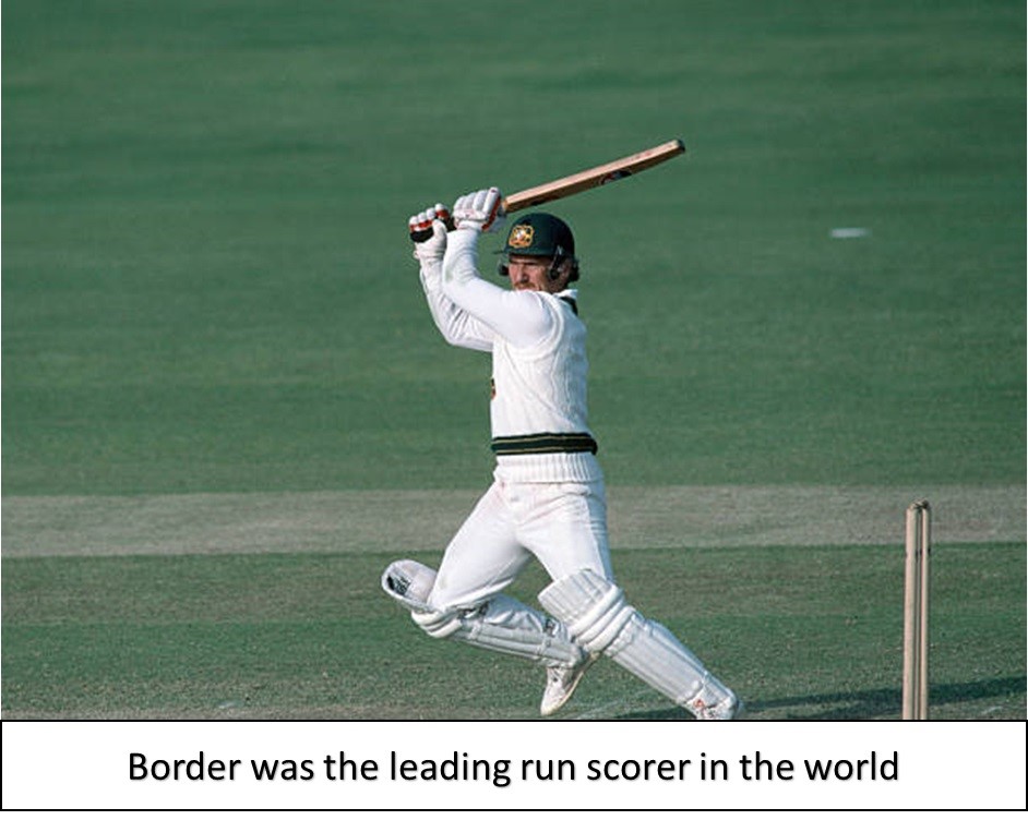 broder was the leading run scorer in the world