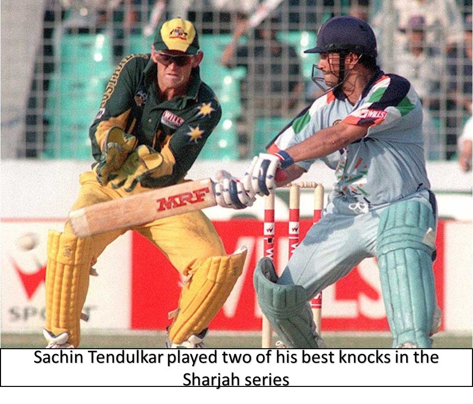 sachin tendulkar played two of his best knocks in the sharjah series