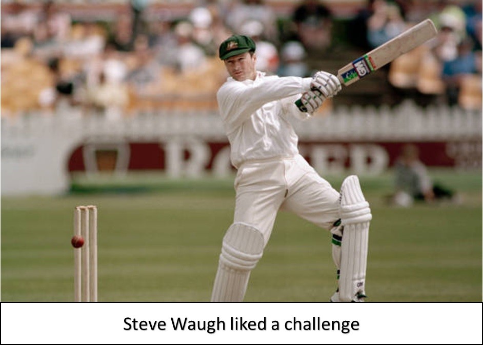 steve waugh liked a challenge