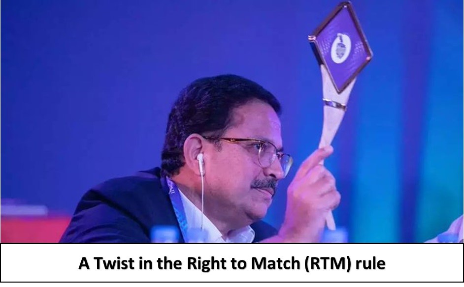 A twist in the right to match RTM rule