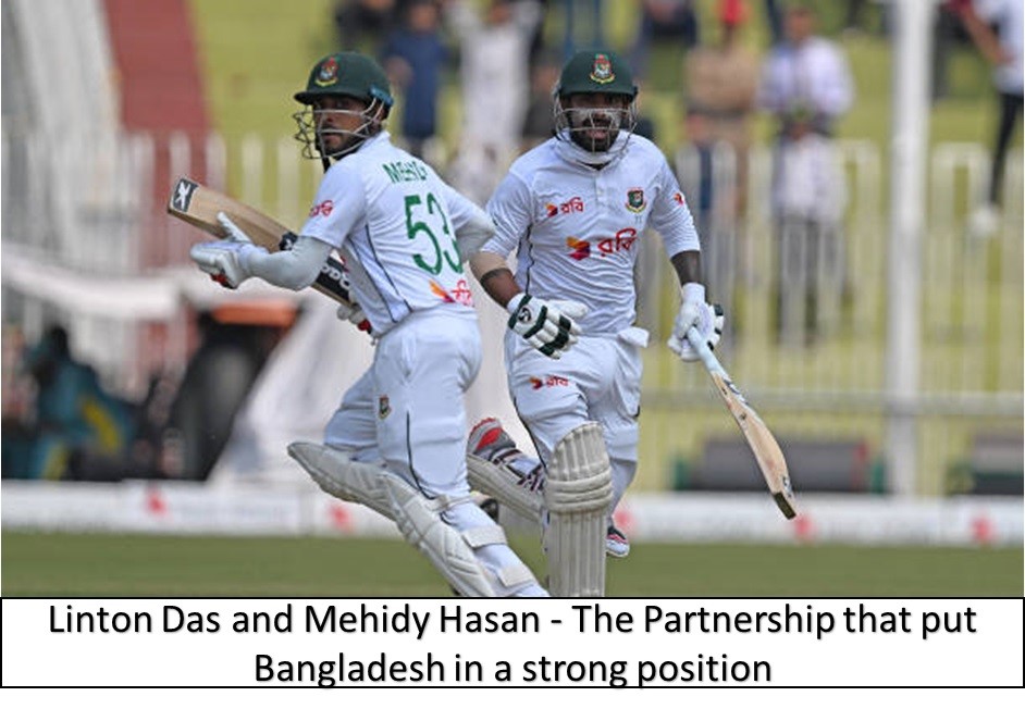 Linton Das and Mehidy Hasan Miraz the partnership that put bangladesh n a strong position