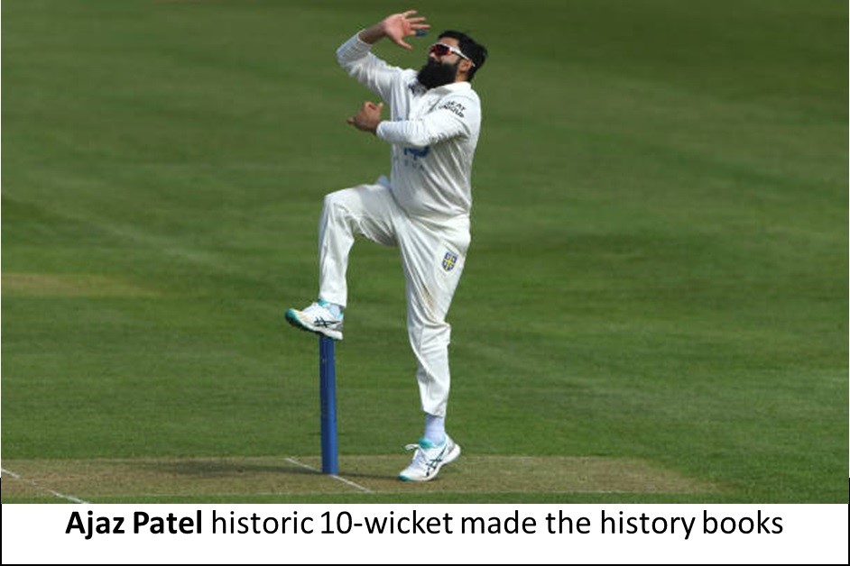 ajaz patel historic 10- wicket made the history books