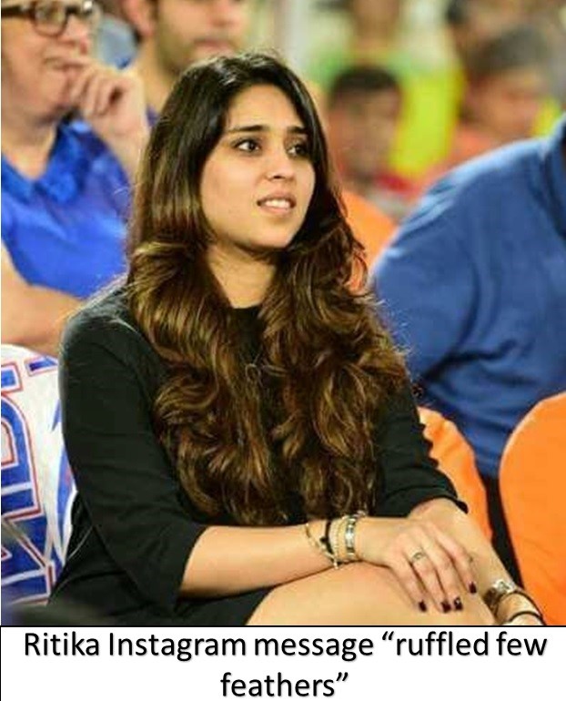 Rohit Sharma's wife, Ritika Sajdeh