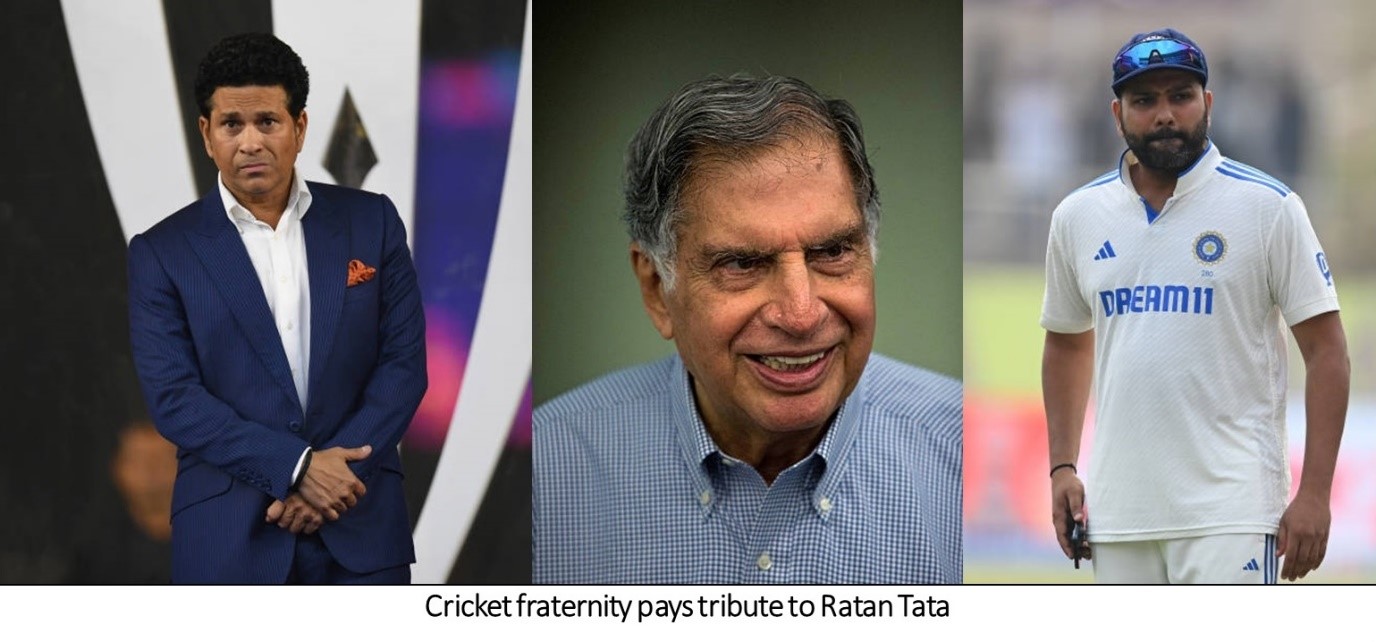 cricket fratenity pays tribute to ratan tata