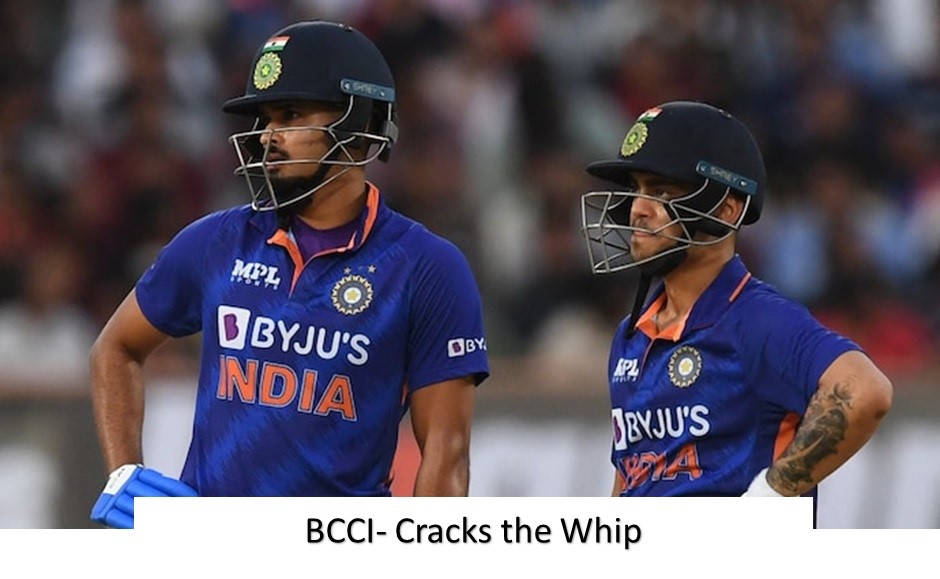 BCCI CRACKS THE WHIP