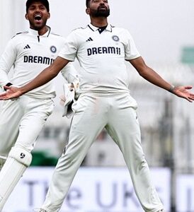 Mohammed Siraj at the Oval