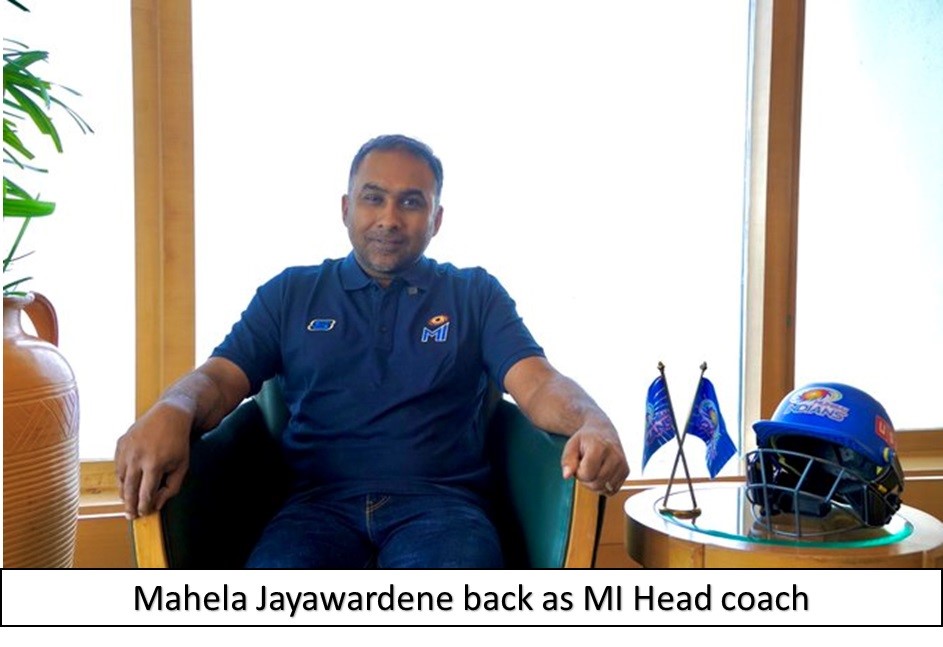 Mahela Jayawardene as the Head Coach.