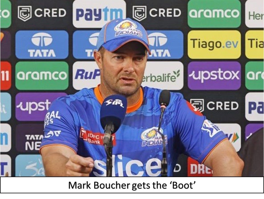 Mark Boucher may gets the boot