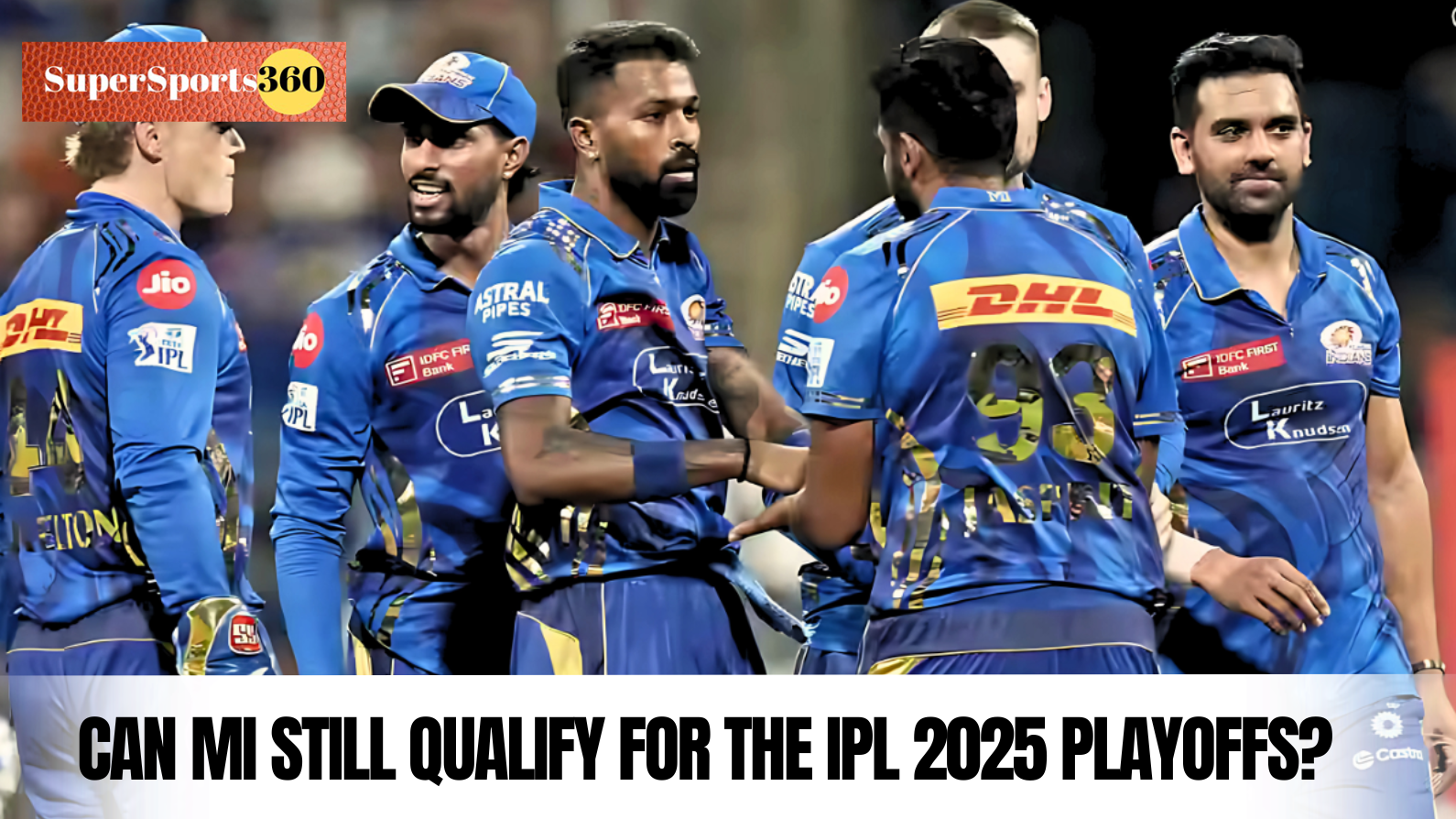 Can 5-time IPL champions Mumbai Indians still qualify for IPL 2025 playoffs? Here’s the full scenario breakdown and points table implications.